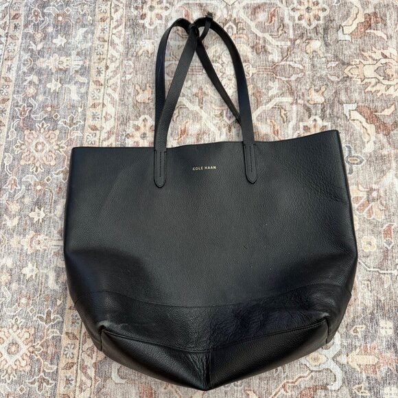 Authentic Cole Haan Black Tote - Picture 1 of 8